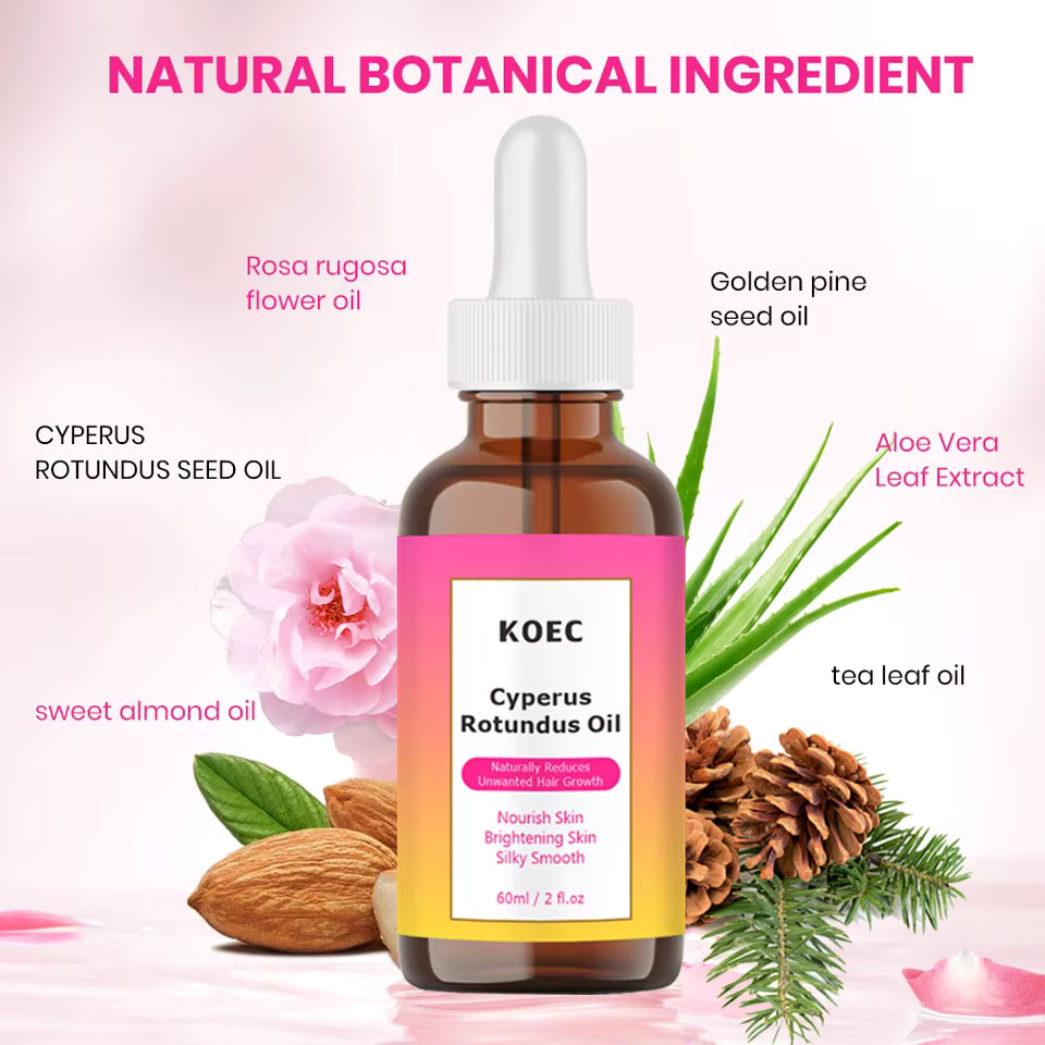 Cyperus Rotundus Oil 30 ml – Debilita el Vello